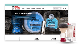 BigCommerce Store for a aanufacturer of wet-shave products