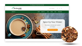 BigCommerce store for leaf tea a distributor and reseller