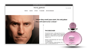 Shopify store for luxury fragrance brand