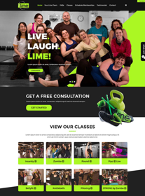 Fitness business informative website (Wordpress)