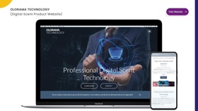 Olorama Technologies website built in Wordpress