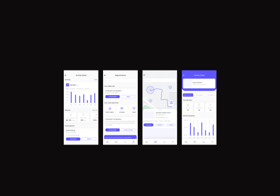 A modern healthcare app UI for activity tracking, patient management appointment scheduling and clinic navigation—ideal for healthcare app development
