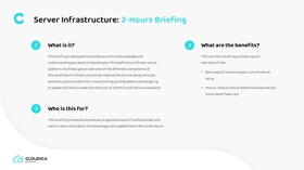 Server infrastructure: 2-hours briefing detailed description