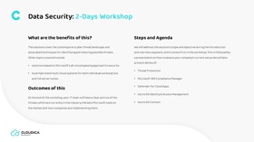 6. Workshop (2 days): benefits, outcomes, steps, and agenda.