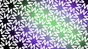 Example of a branded pattern as part of corporate identity package