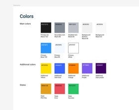 Color pallette sample