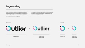 Logo scaling slide
