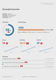 Weekly Analytics Report: Site Audit 