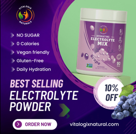 Social media campaign highlighting clean hydration benefits with eye-catching visuals and discount-driven calls-to-action.

