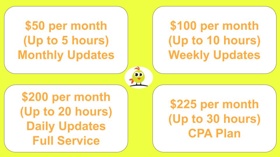 Bookkeeping pricing plans