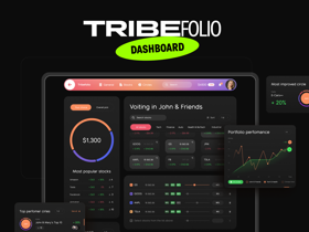 Tribefolio - Shared Investment App Design