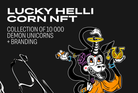 Lucky Hellicorn NFT - Collection Design + Branding