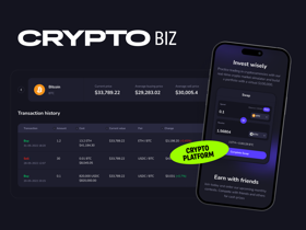 CryptoBiz - Crypto News Platform Design
