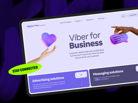 Rakuten Viber - B2B Website + Motion Design