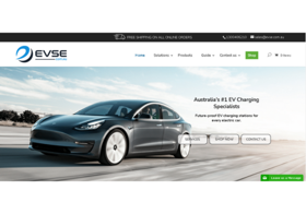 Electric Vehicles Products Website created on WordPress