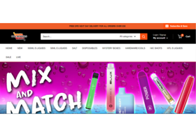 Shopify Store for E-liquids and other hardware products