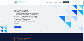 Blue Marlin consulting group specializes in digital transformation for supply chain and manufacturing industries. 