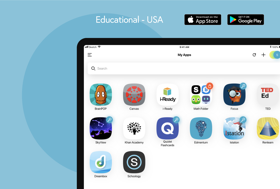 ClassLink: iOS & Android mobile apps that mirrored the functionality, design, and branding of the existing Launchpad web app