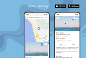 KiteSpot: Cross-Platform Mobile App Design & Development for Water Sports Company (currently working at the third version)