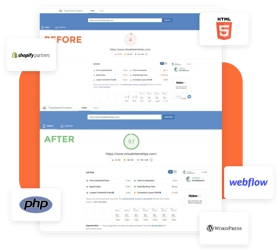 Pagespeed Optimisation Results