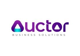 Logo and brand identity developed for Auctor Business Solutions.