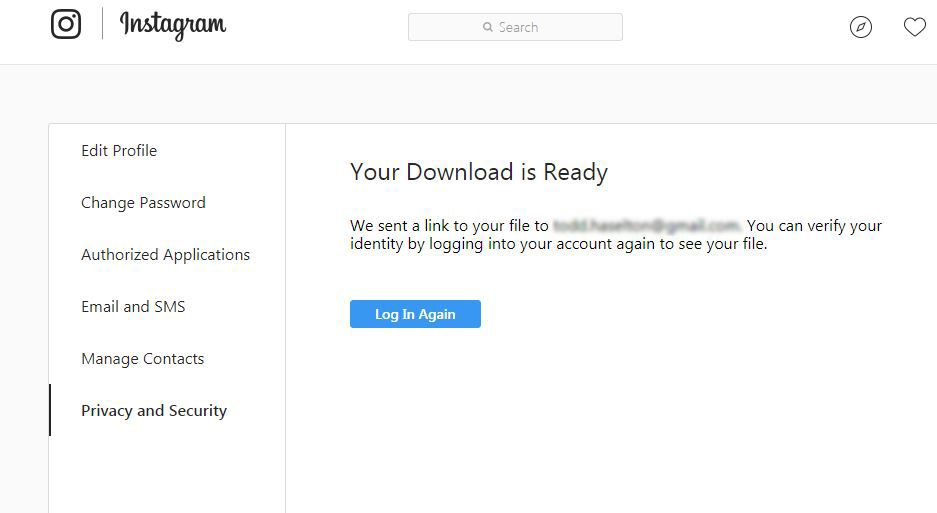 instagram data download image