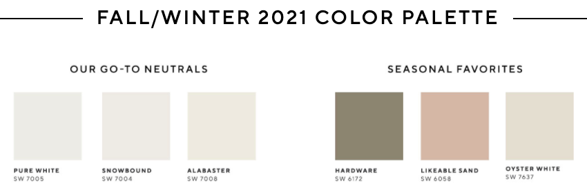 Pottery Barn and Sherwin-Williams brand partnership