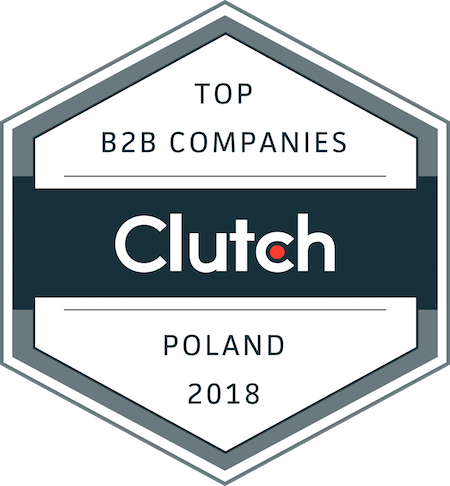 badge for top B2B companies in Poland in 2018