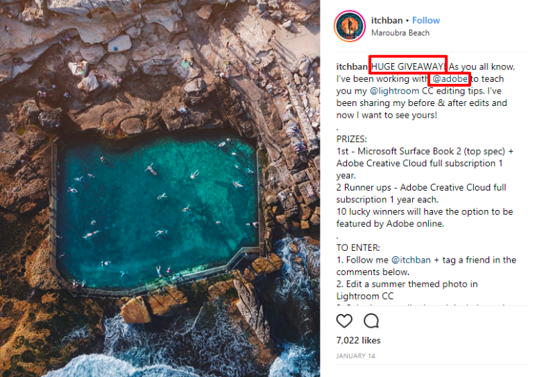 Adobe collaborates with influencers to access their audiences.