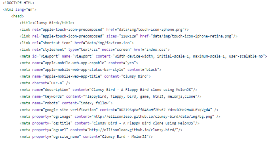 Clumsy Bird source code