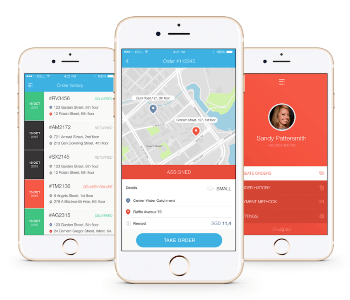 Zap Delivery mobile app