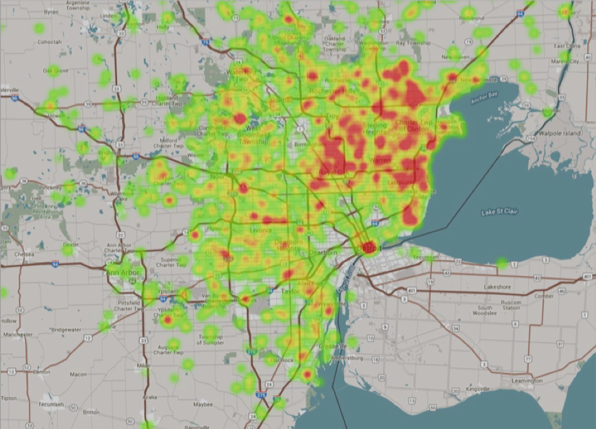 Numerous businesses in Detroit use geofencing.