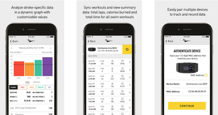 FINIS swimming exercise mobile app