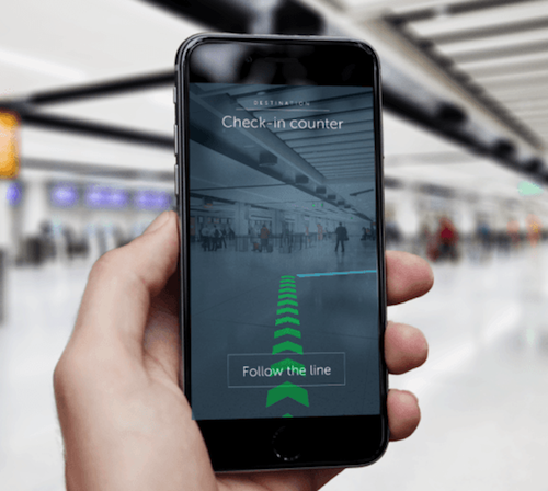 Gatwick Airport indoor navigation mobile app