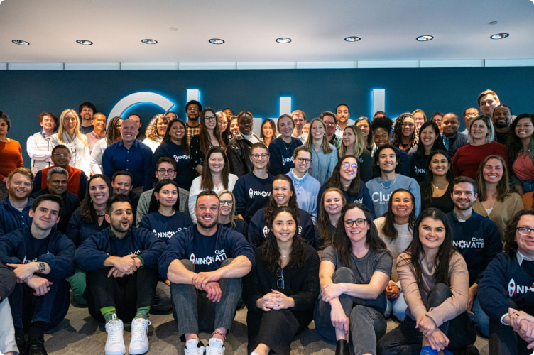 Clutch team photo at Washington DC headquarters during collaboration-focused Innovate event.