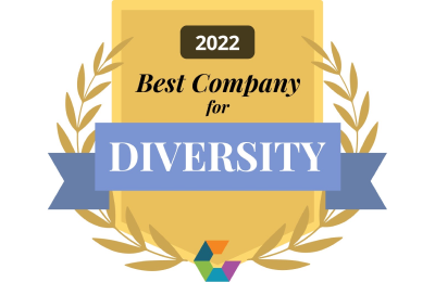 Clutch received a 2022 Comparably award for best companies for diversity.