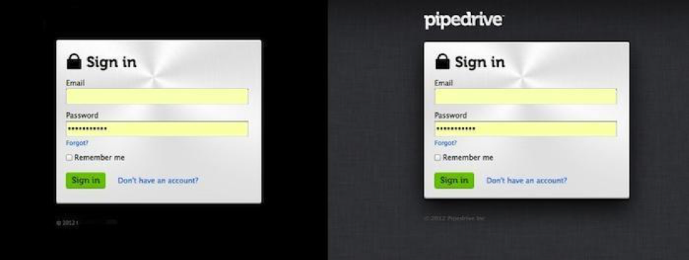 Pipedrive's interface appeared to be stolen by another company.