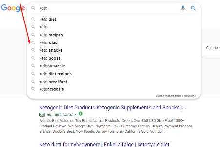 gather relevant keywords