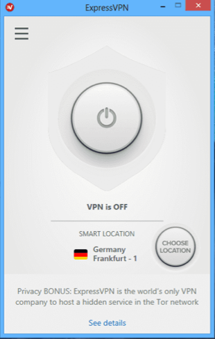 See the screenshot below from ExpressVPN, one of the larger subscription services.