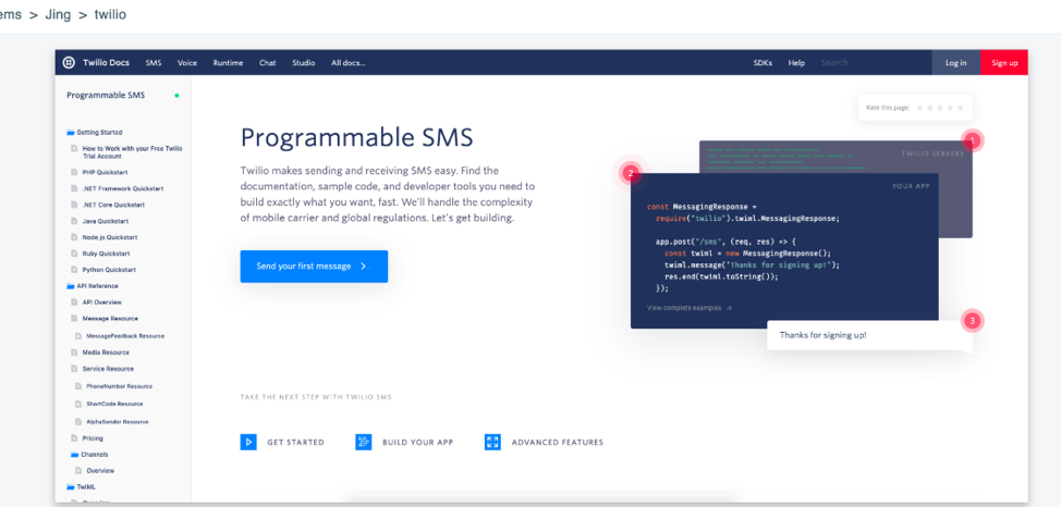 API Documentation by Twilio
