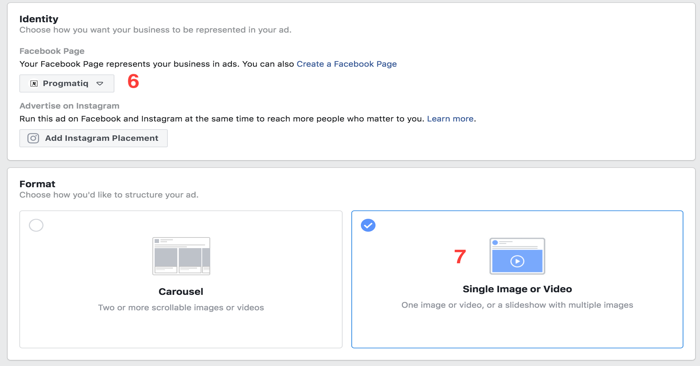 We are going to use a single image/video format