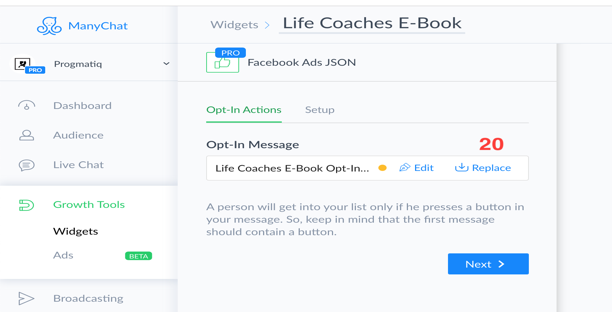We are going to replace the default flow with the one that we’ve created before