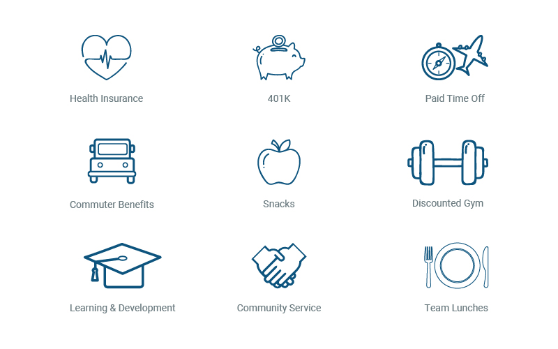 Clutch employee benefits and work perks