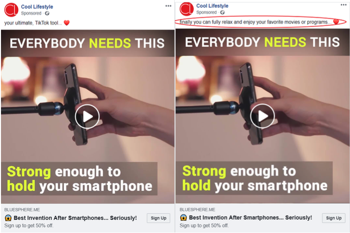 Facebook different titles