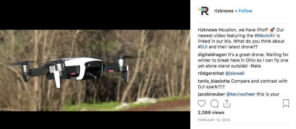 RIZKNOWS is a business that was built for social media and its videos are shared across social media channels, including Instagram.