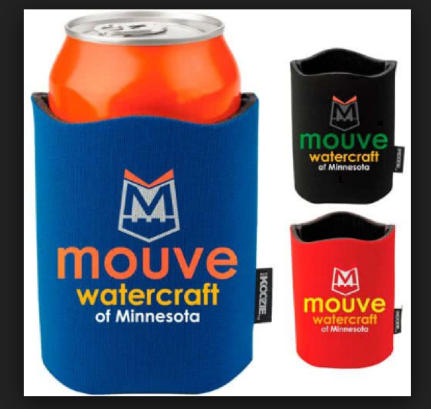 Advertising on physical products, such as koozies, is a great way to build brand awareness