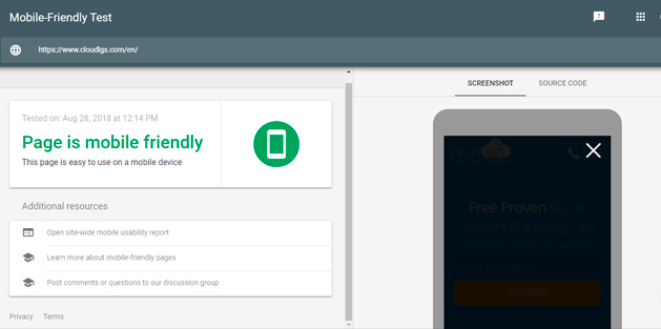 You can use tools to test whether your website is mobile friendly.