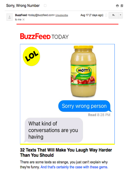 BuzzFeed Email Design