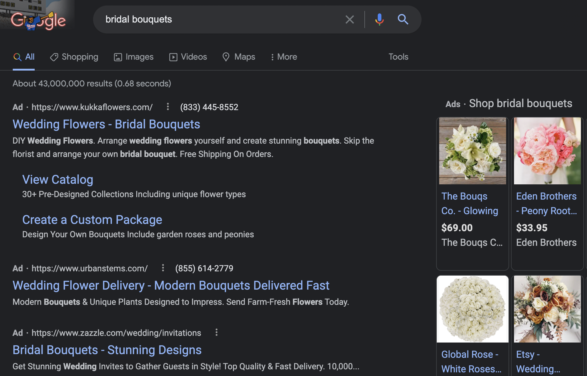 examples of ad targeting on Google