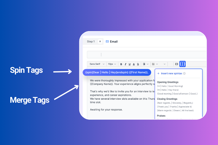 Personalizing email content